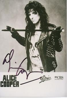 Alice Cooper  Musik Autogramm Foto original signiert 