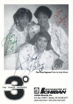 The Three Degrees  Musik Autogramm Foto original signiert 