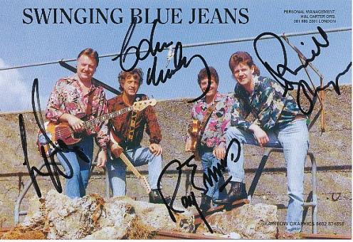 The Swinging Blue Jeans  Musik Autogrammkarte original signiert 