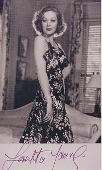 Loretta Young † 2000  Film & TV Autogramm Foto original signiert 