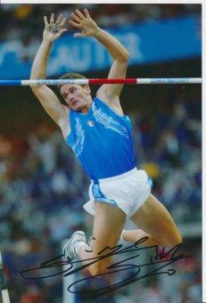 Giuseppe Gibilisco  Italien  Leichtathletik Autogramm Foto original signiert 