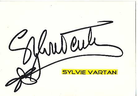 Sylvie Vartan  Musik  Autogramm Karte original signiert 
