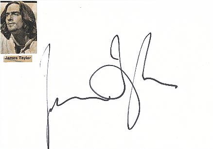James Taylor  Musik  Autogramm Karte original signiert 