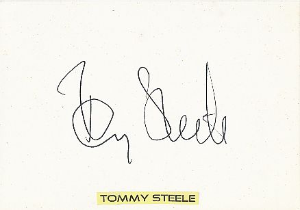 Tommy Steele  Musik  Autogramm Karte original signiert 