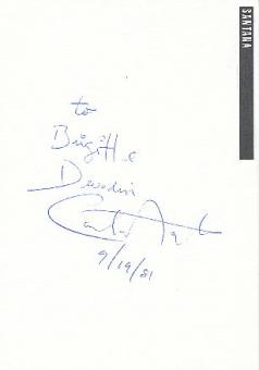 Carlos Santana  Musik  Autogramm Karte original signiert 