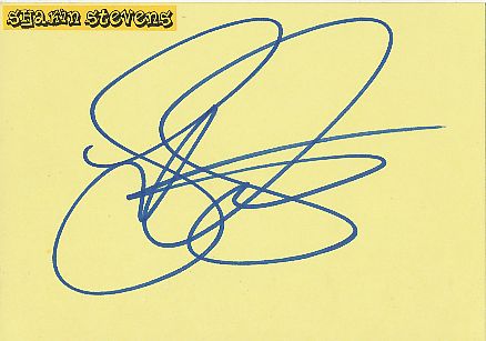 Shakin Stevens  Musik  Autogramm Karte original signiert 