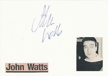 John Watts  Fischer Z  Musik  Autogramm Karte original signiert 