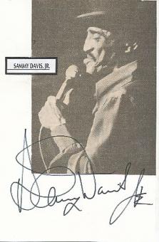 Sammy Davis Jr. † 1990  Musik Autogramm Karte original signiert 