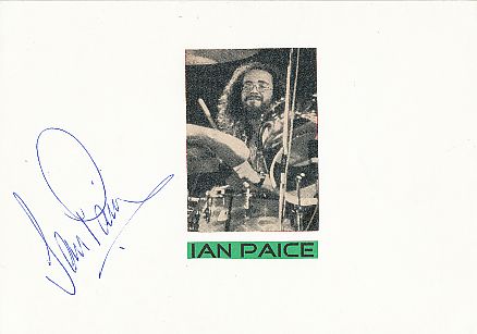 Ian Paice  Deep Purple  Musik  Autogramm Karte original signiert 