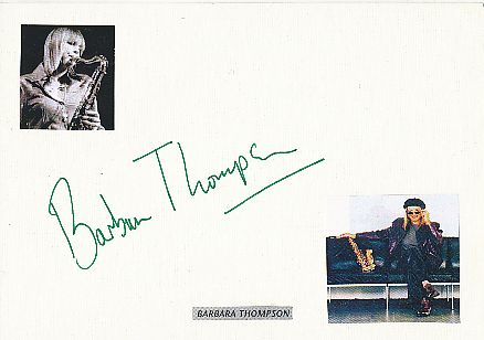 Barbara Thompson  Colosseum  Musik  Autogramm Karte original signiert 