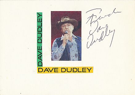 Dave Dudley  Musik  Autogramm Karte original signiert 