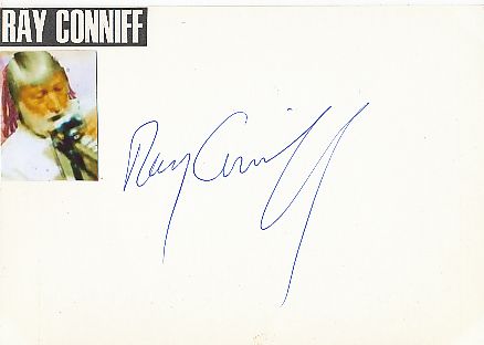 Ray Conniff † 2002  Musik Autogramm Karte original signiert 