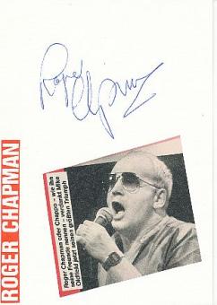 Roger Chapman  Musik  Autogramm Karte original signiert 
