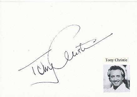 Tony Christie  Musik  Autogramm Karte original signiert 