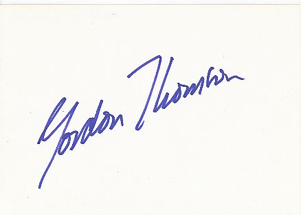 Gordon Thomson  Film & TV Autogramm Karte original signiert 