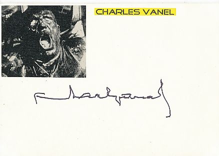 Charles Vanel † 1989  Film & TV Autogramm Karte original signiert 