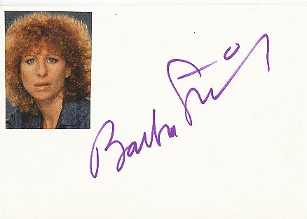 Barbara Streisand  Film & TV Autogramm Karte original signiert 