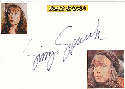 Sissy Spacek  Film & TV Autogramm Karte original signiert 