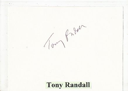 Tony Randall † 2004  Film & TV Autogramm Karte original signiert 
