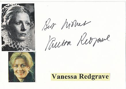 Vanessa Redgrave  Film & TV Autogramm Karte original signiert 
