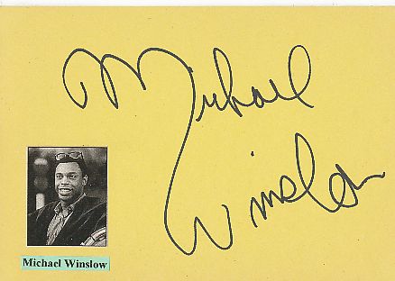 Michael Winslow  Film & TV Autogramm Karte original signiert 