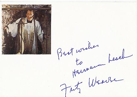 Fritz Weaver † 2016  Film & TV Autogramm Karte original signiert 