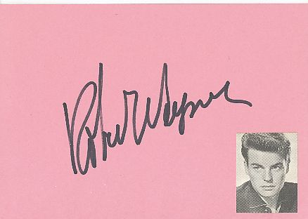 Robert Wagner  Film & TV Autogramm Karte original signiert 