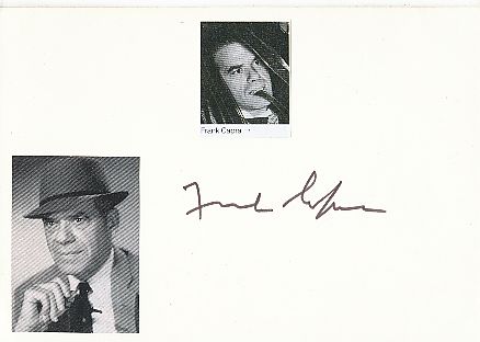 Frank Capra † 1991 Regisseur  Film & TV Autogramm Karte original signiert 