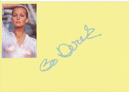 Bo Derek  Nackt  Film & TV Autogramm Karte original signiert 