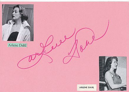 Arlene Dahl † 2021  Film & TV Autogramm Karte original signiert 