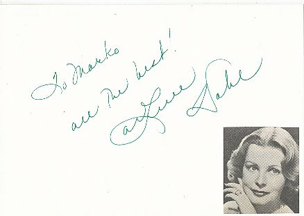 Arlene Dahl † 2021  Film & TV Autogramm Karte original signiert 
