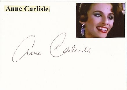 Anne Carlisle  Film & TV Autogramm Karte original signiert 