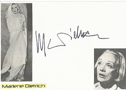 Marlene Dietrich † 1992  Film & TV Autogramm Karte original signiert 