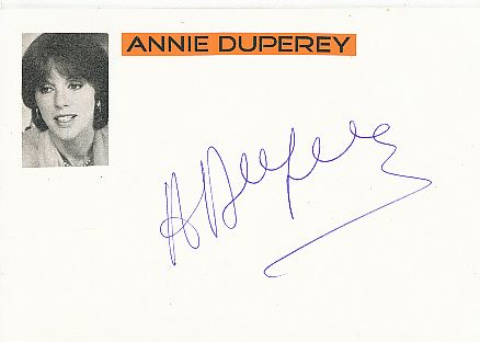 Anny Duperey  Film & TV Autogramm Karte original signiert 