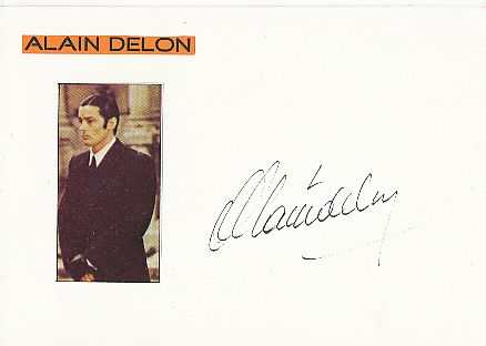 Alain Delon  Film & TV Autogramm Karte original signiert 