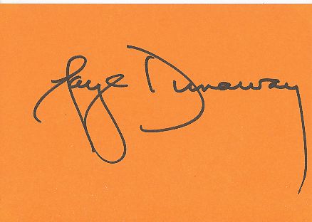 Faye Dunaway  Film & TV Autogramm Karte original signiert 