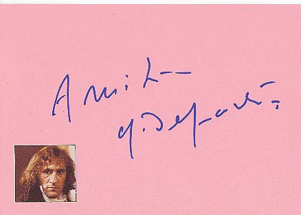 Gerard Depardieu  Film & TV Autogramm Karte original signiert 