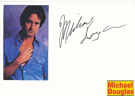 Michael Douglas  Film & TV Autogramm Karte original signiert 