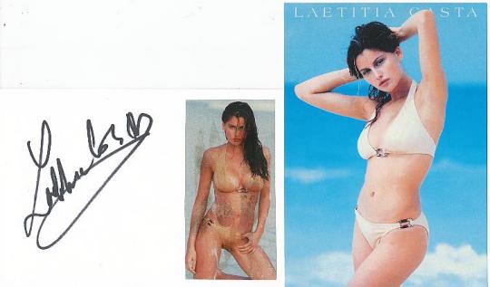 Laetitia Casta  Film & TV Autogramm Karte original signiert 