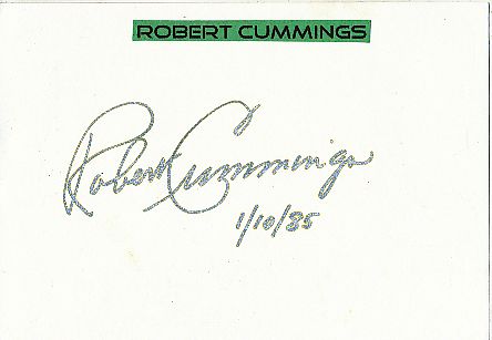 Robert Cummings † 1990  Film & TV Autogramm Karte original signiert 