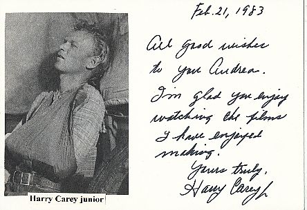 Harry Carey Junior † 2012  Film & TV Autogramm Karte original signiert 