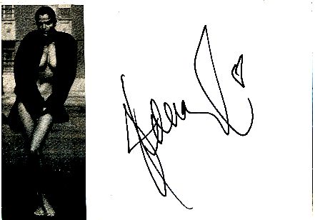 Helena Christensen  Super  Model  Autogramm Karte original signiert 