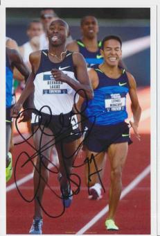 Leonel Manzano  USA  Leichtathletik Autogramm Foto original signiert 
