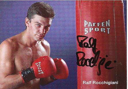Ralf Rocchigiani   Boxen  Autogrammkarte  original signiert 