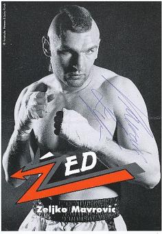 Zeljko Mavrovic  Boxen  Autogrammkarte  original signiert 