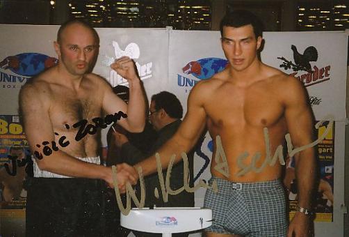 Wladimir Klitschko & Zoran Vujevic  Boxen Autogramm Foto original signiert 
