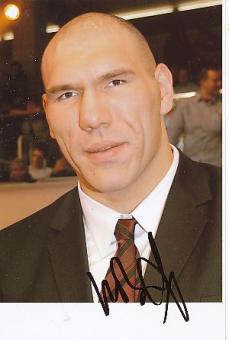 Nikolai Valuev  Weltmeister  Boxen Autogramm Foto original signiert 