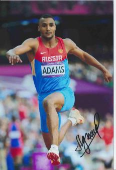 Lyukman Adams  Rußland  Leichtathletik Autogramm Foto original signiert 