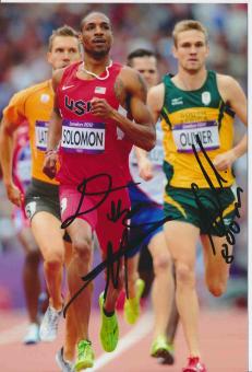 Solomon & Oliver  Leichtathletik Autogramm Foto original signiert 