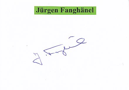 Jürgen Fanghänel  DDR  Boxen  Autogramm Karte original signiert 